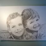 Kinderportret van twee broers