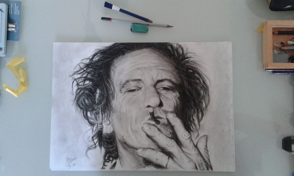 Portret Keith Richards