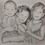 Portret van 3 kinderen