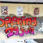Winkel muurschildering graffiti