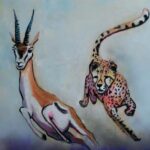 Schilderij van antilope