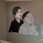 Portret muurschildering Banksy