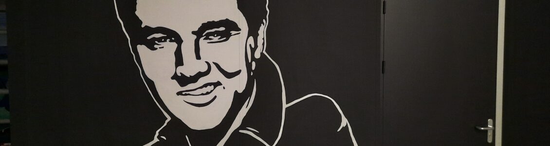 Elvis muurschildering Gorinchem