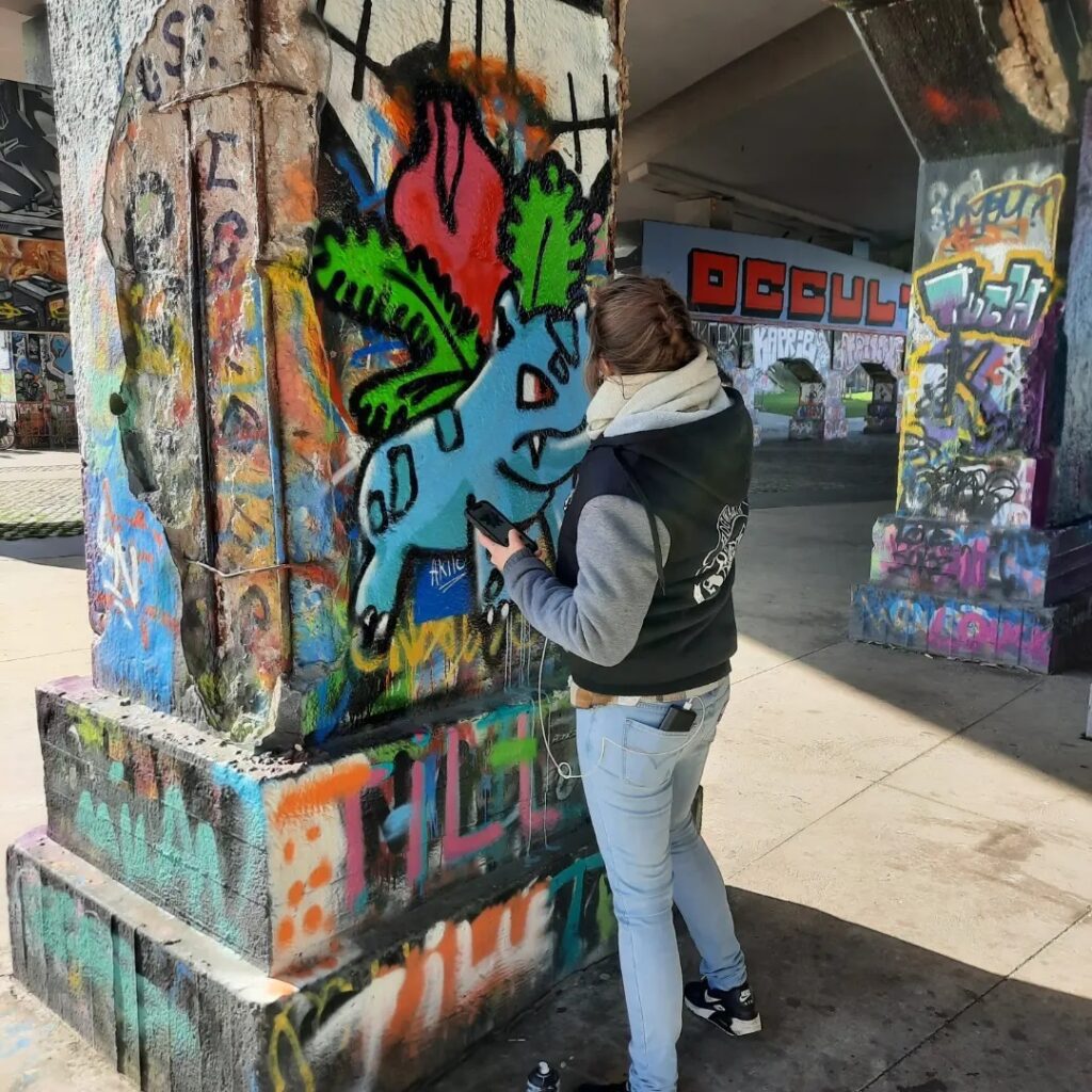 Graffiti workshop Bulbasaur