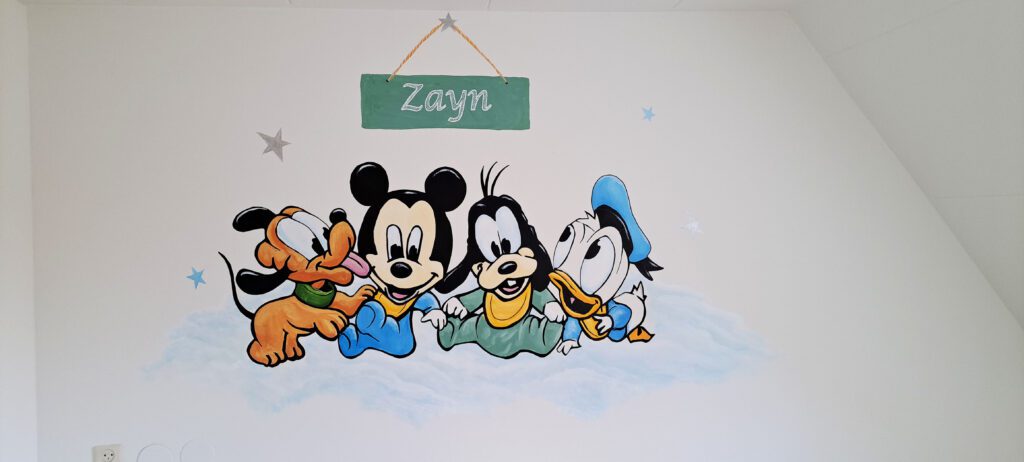 Disney muurschildering in Helmond