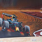 Formule 1 muurschildering in Oud Gastel