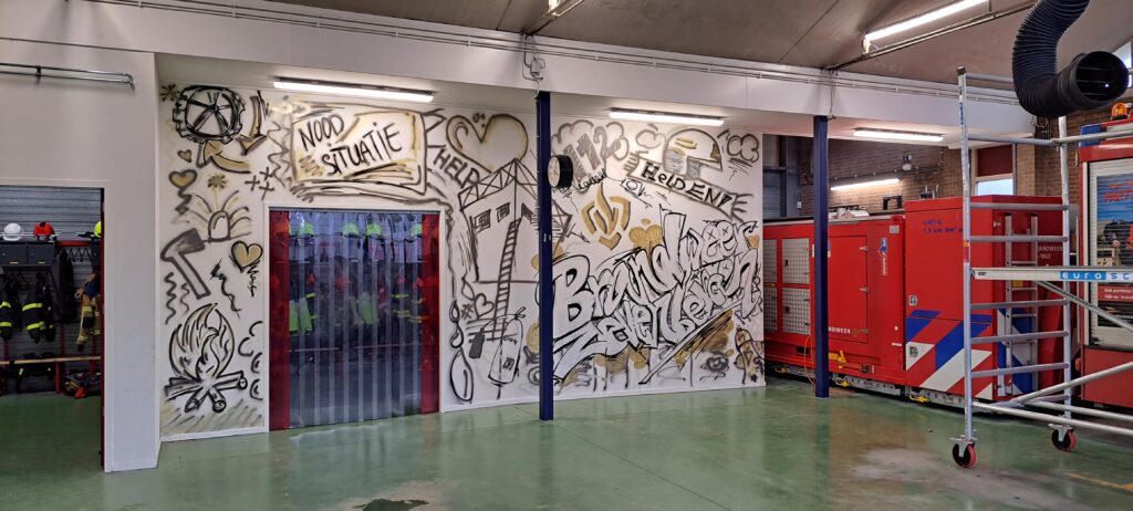 Graffiti workshop bij Brandweerkazerne Zevenbergen