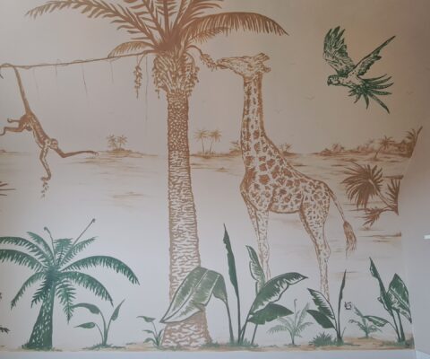 Jungle muurschildering in België